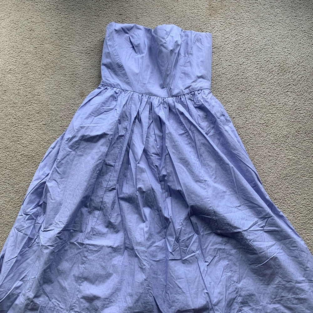 Jcrew strapless 100% cotton dress size 00 - Picture 4 of 7